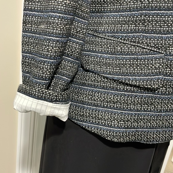 NWT Lucky Brand Two Button Tweed Blazer Women Size 6 Style 7W30730 - Picture 4 of 7